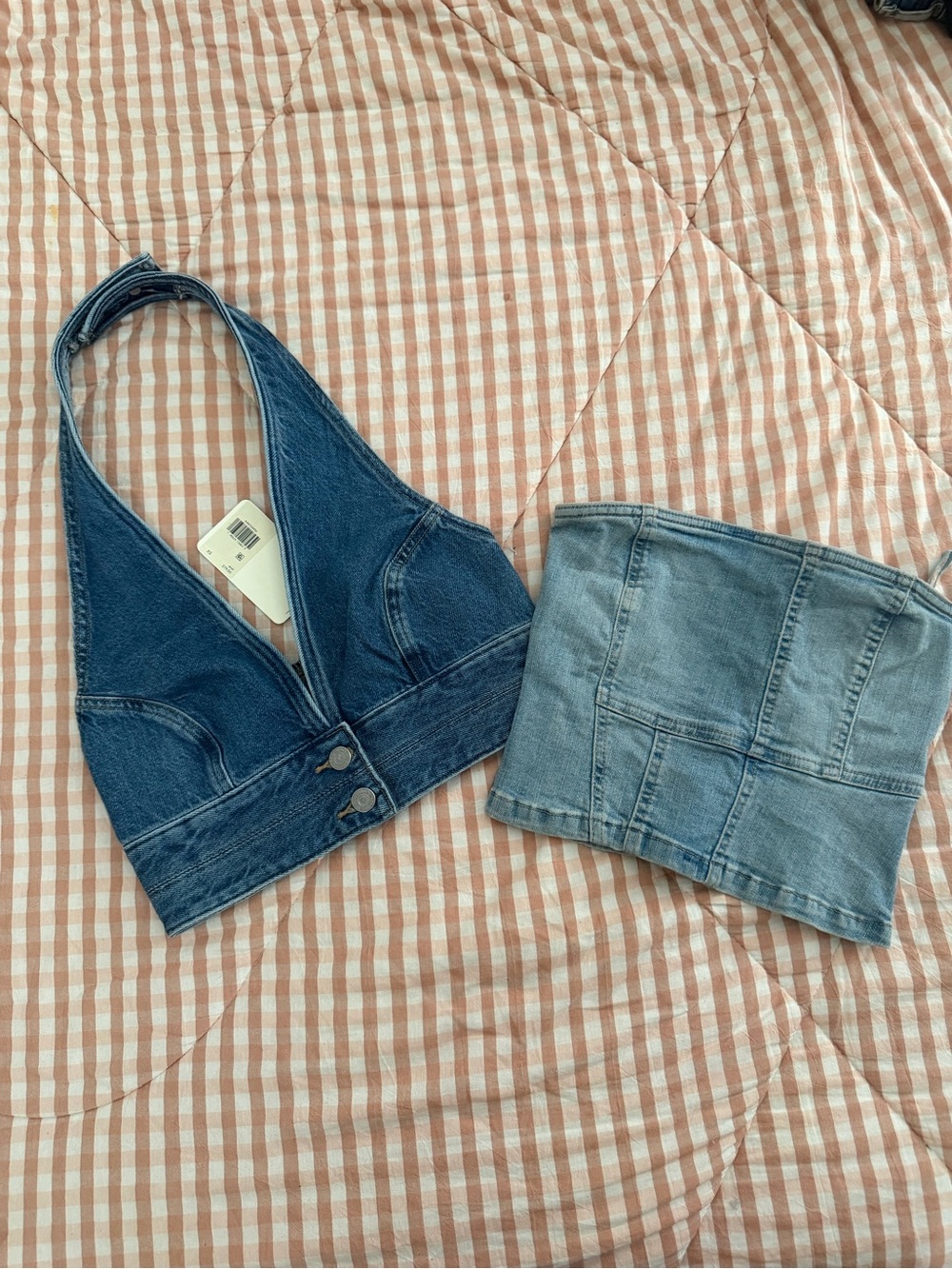 Levi & Zara Denim Top Bundle